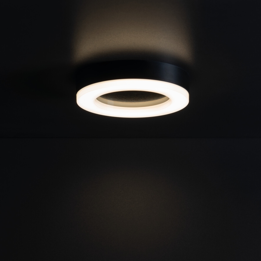 LED Outdoor ceiling light TURA LED/15W/230V 4000K IP54 black