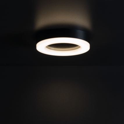 LED Outdoor ceiling light TURA LED/15W/230V 4000K IP65 black