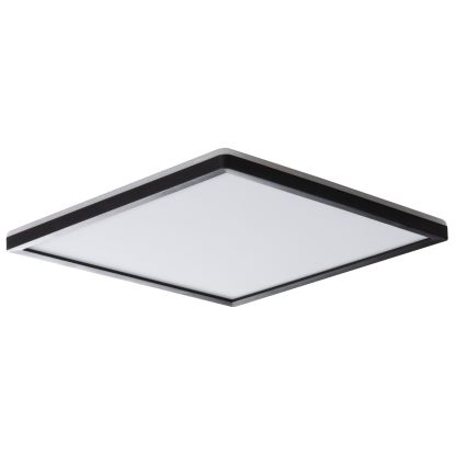 LED Bathroom ceiling light AZPO LED/22W/230V 42x42 cm IP54 black