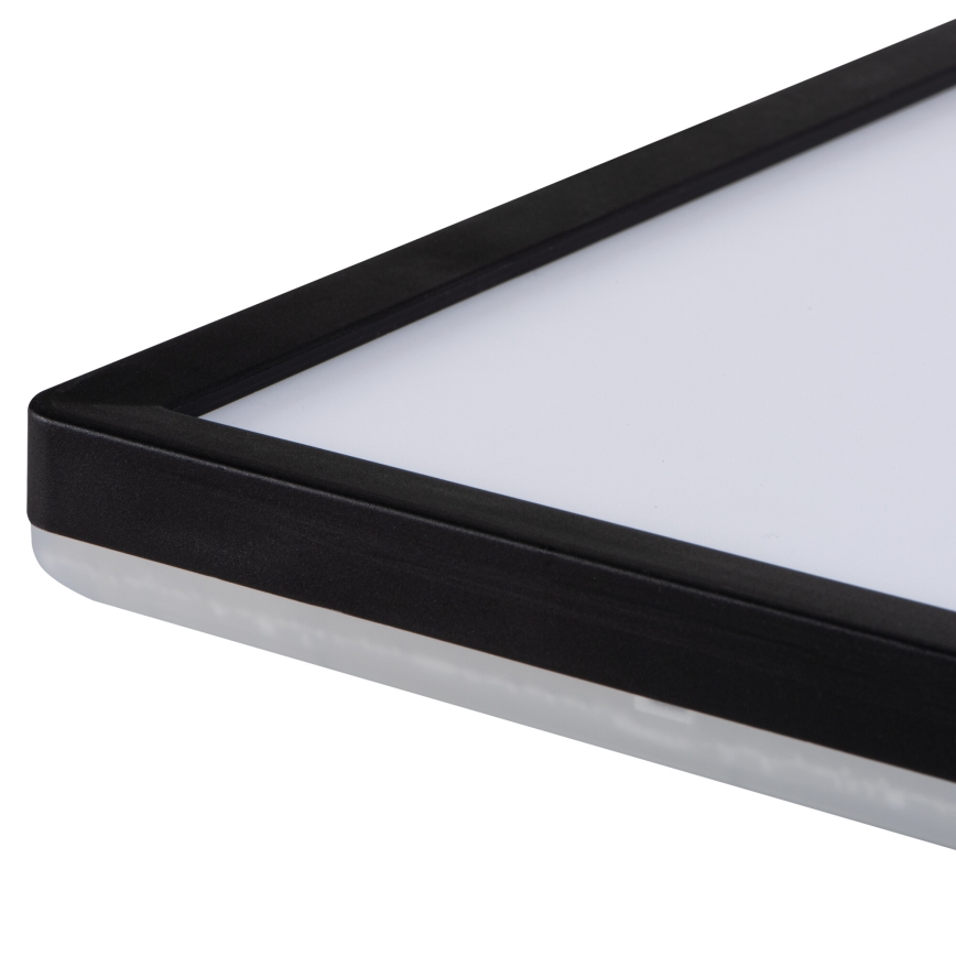 LED Bathroom ceiling light AZPO LED/22W/230V 42x42 cm IP54 black