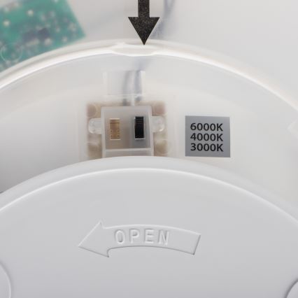 LED Ceiling Light AZPO LED/22W/230V 3000/4000/6000K Ø 42 cm IP54 black