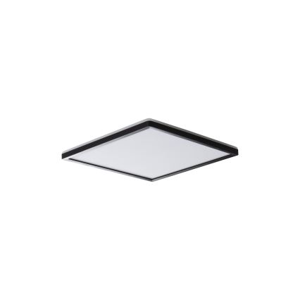 LED Ceiling Light AZPO LED/12,3W/230V 3000/4000/6000K 22,5x22,5 cm IP54 black