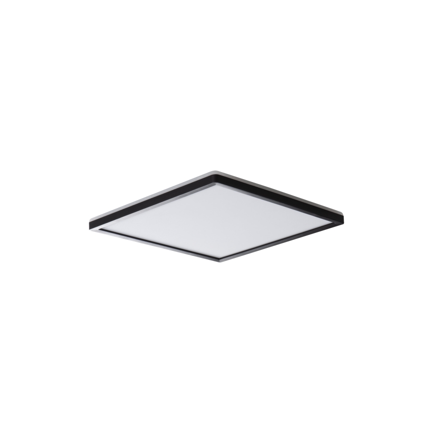 LED Ceiling Light AZPO LED/12,3W/230V 3000/4000/6000K 22,5x22,5 cm IP54 black