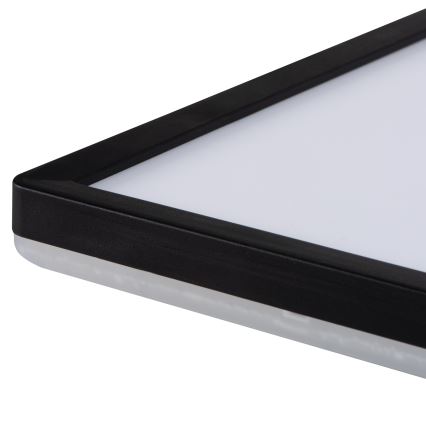 LED Ceiling Light AZPO LED/12,3W/230V 3000/4000/6000K 22,5x22,5 cm IP54 black