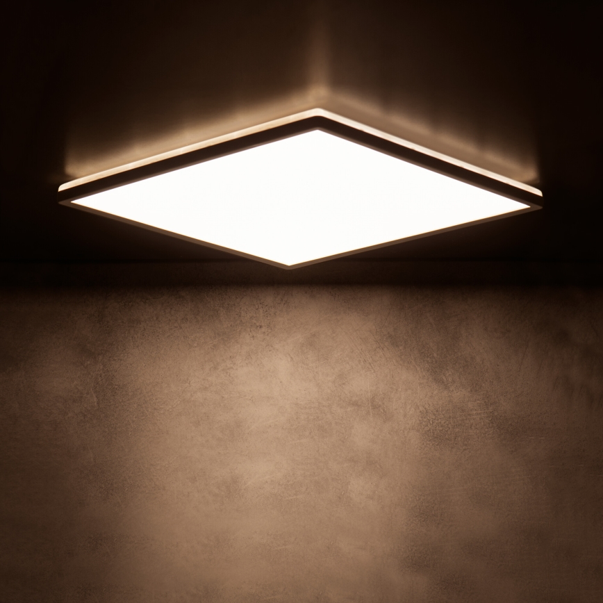 LED Ceiling Light AZPO LED/17.5W/230V 3000/4000/6000K 30x30 cm IP54 black