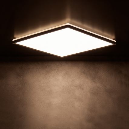 LED Ceiling Light AZPO LED/22W/230V 3000/4000/6000K 42x42 cm IP54 black