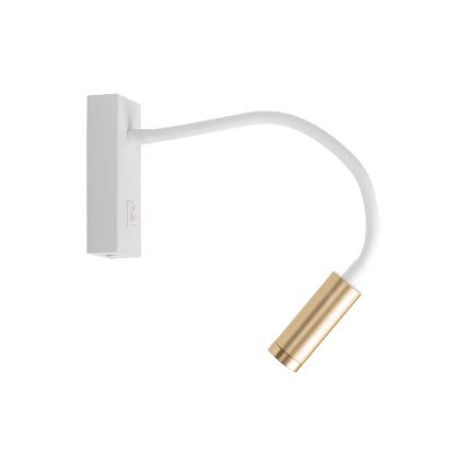 TONIL Flexible LED Lamp, 3.3 W / 230 V — White/Gold