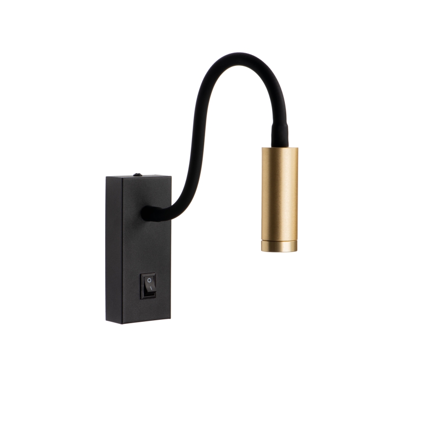 LED Flexible Lamp TONIL LED/3.3W/230V Black/Gold