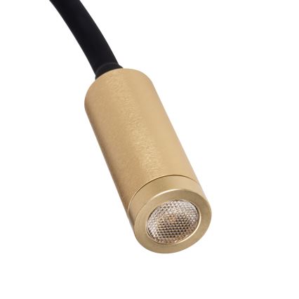 LED Flexible Lamp TONIL LED/3.3W/230V Black/Gold