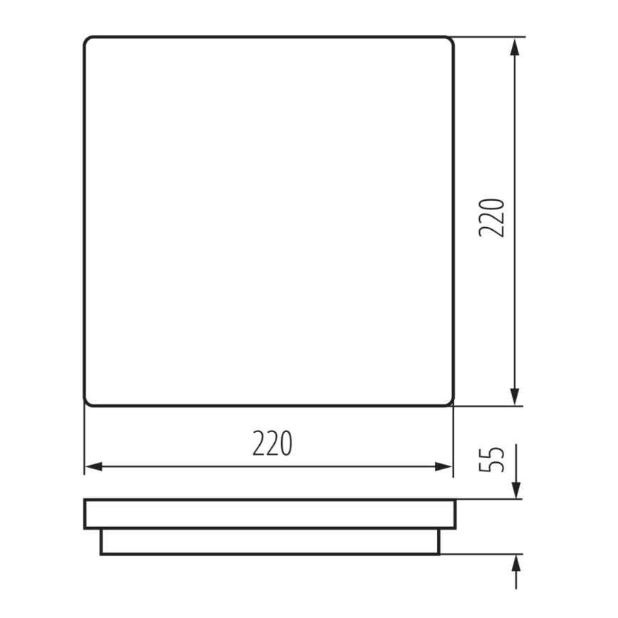 LED Outdoor light with sensor BENO LED/18W/230V 4000K IP54 anthracite