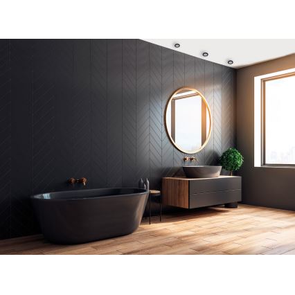 Bathroom recessed light FLINI 10W IP44 black