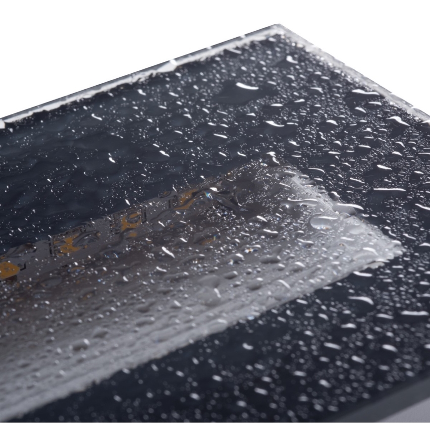 LED Built-in light GLASI LED/3W/230V 3000K IP44 anthracite