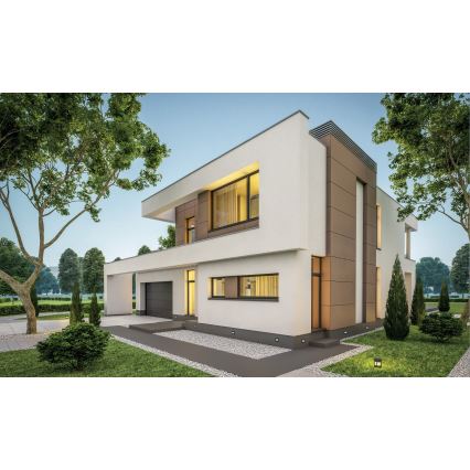 LED Built-in light GLASI LED/3W/230V 4000K IP44 black