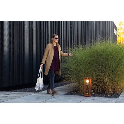 Outdoor lamp with sensor VIMO 1xE27/15W/230V 50 cm IP44 copper