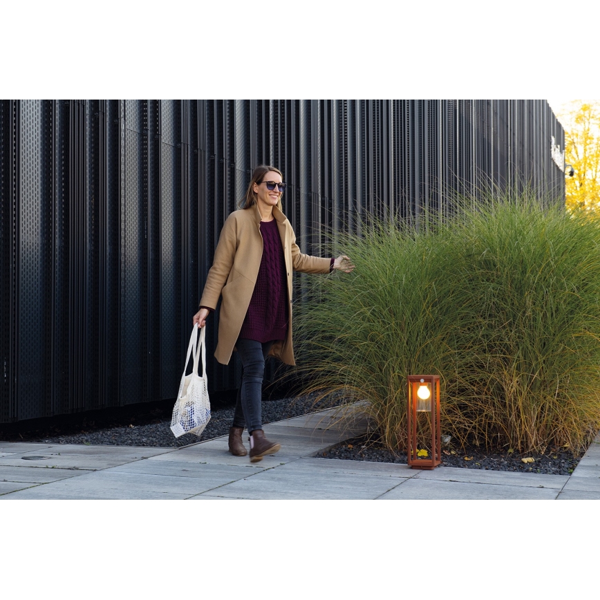 Outdoor lamp with sensor VIMO 1xE27/15W/230V 50 cm IP44 copper