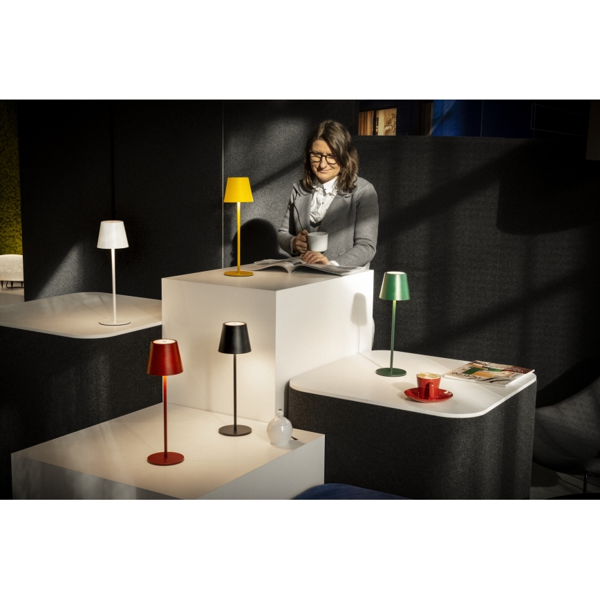 LED Dimmable rechargeable table lamp INITA LED/1,2W/1800 mAh IP54 green