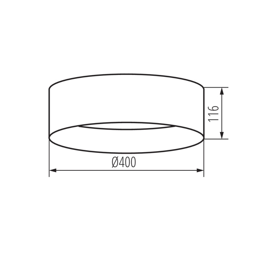 LED Ceiling light RIFA LED/17,5W/230V 4000K brown