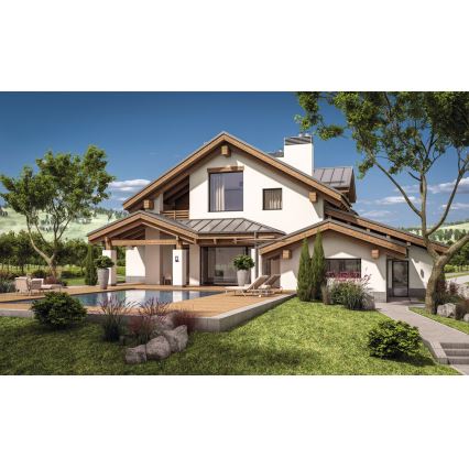 PEVO outdoor wall light, 1x GX53/11W/230V, IP44, anthracite