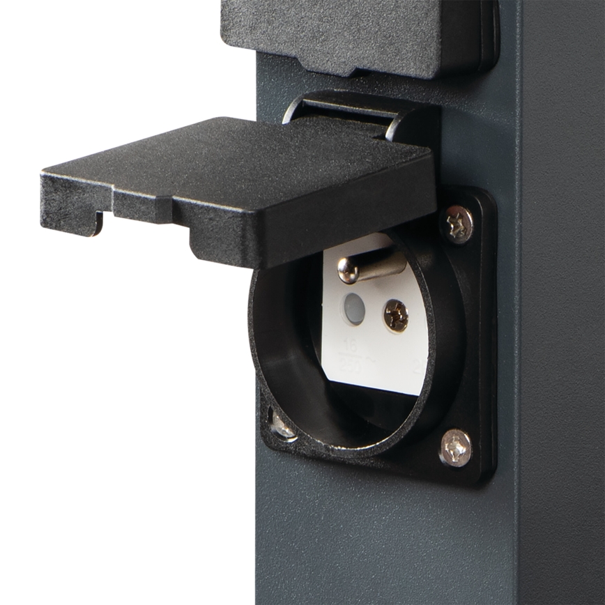 Outdoor socket column NASTO 2Z Type E 230V IP44 anthracite