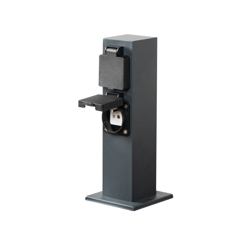 Outdoor socket column NASTO 2Z Type E 230V IP44 anthracite