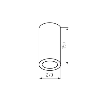Bathroom spotlight AQILO 1xE14/10W/230V IP65 white