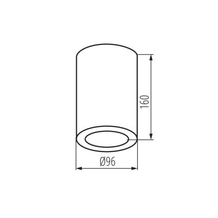 Bathroom spotlight AQILO 1xE27/20W/230V IP65 white