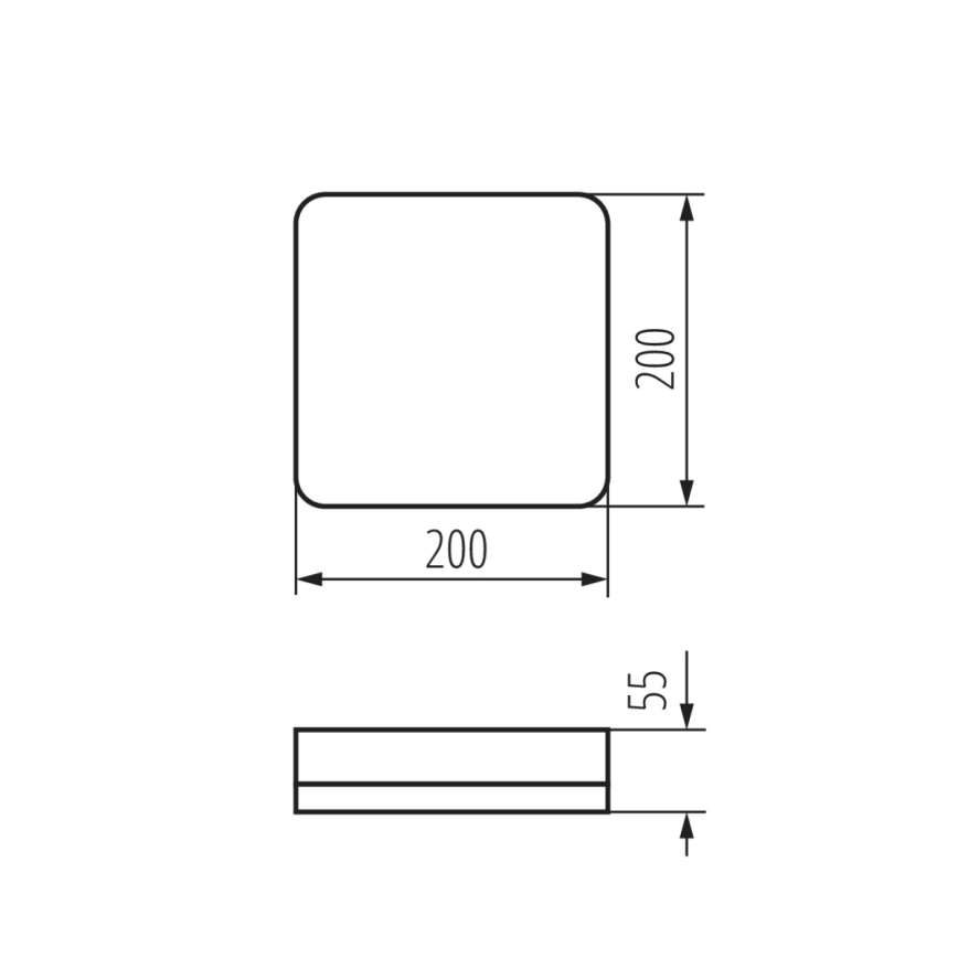 LED Heavy-duty ceiling light with motion sensor IPER LED/19W/230V IK10 IP65 angular white