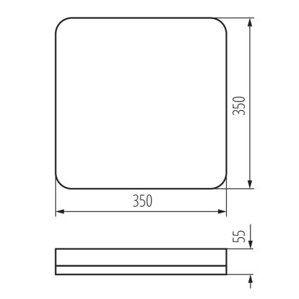 LED Heavy-duty ceiling light with motion sensor IPER LED/35W/230V IK10 IP65 angular white