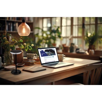 Kanlux 37311 - LED Dimmable rechargeable lamp FLUXY LED/1,7W/1800 mAh IP44 black