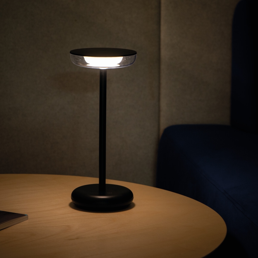 Kanlux 37311 - LED Dimmable rechargeable lamp FLUXY LED/1,7W/1800 mAh IP44 black