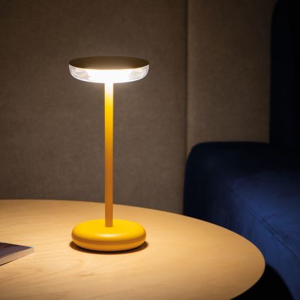 Kanlux 37314 - LED Dimmable rechargeable lamp FLUXY LED/1,7W/1800 mAh IP44 yellow