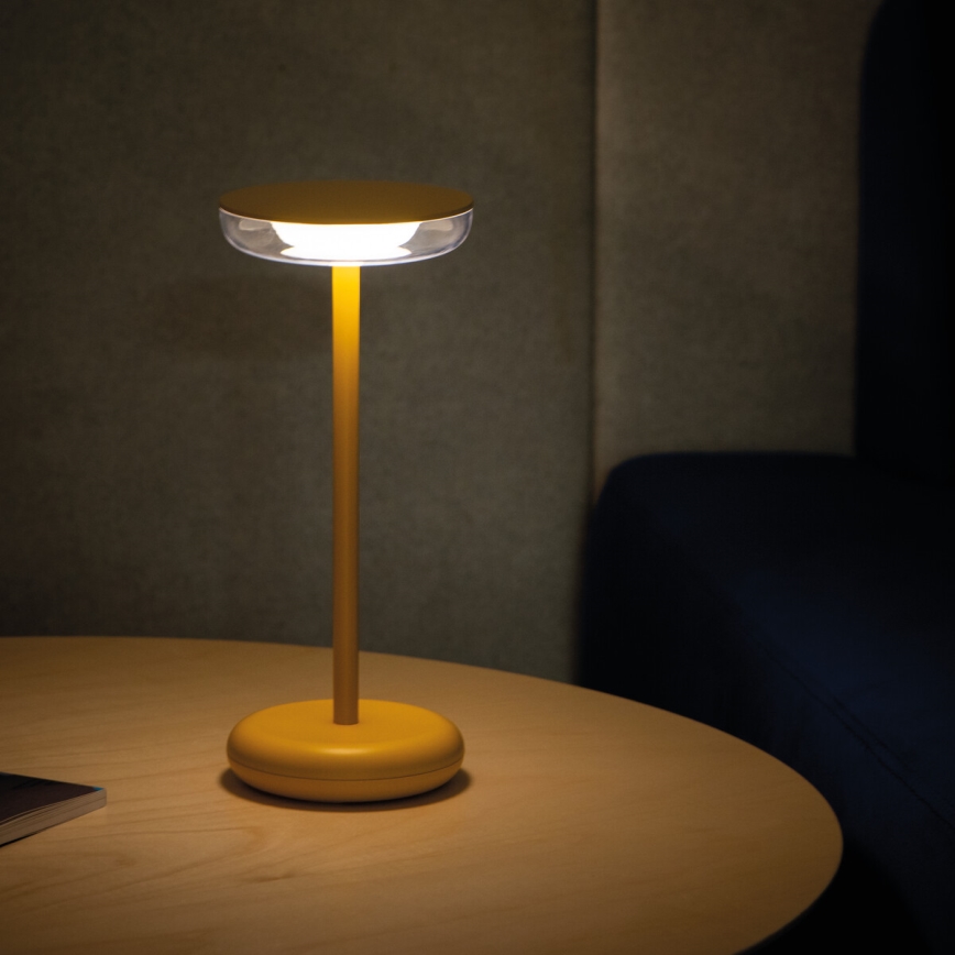 Kanlux 37314 - LED Dimmable rechargeable lamp FLUXY LED/1,7W/1800 mAh IP44 yellow