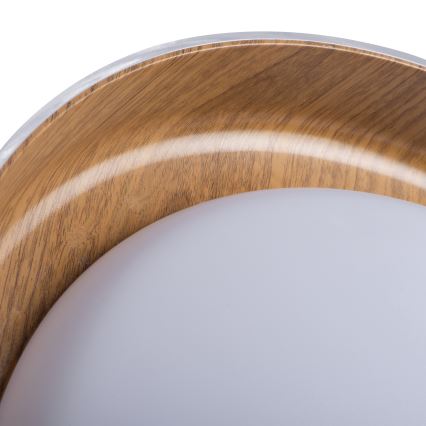 LED Ceiling light NIFU LED/17,8W/230V d. 43 cm white/brown