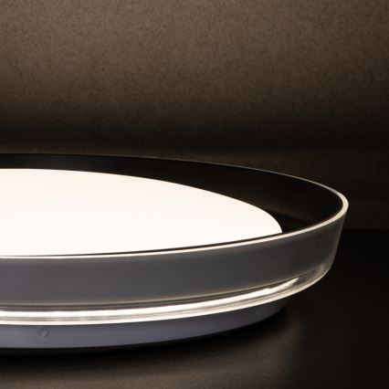 LED Ceiling light NIFU LED/17,8W/230V d. 43 cm white/black