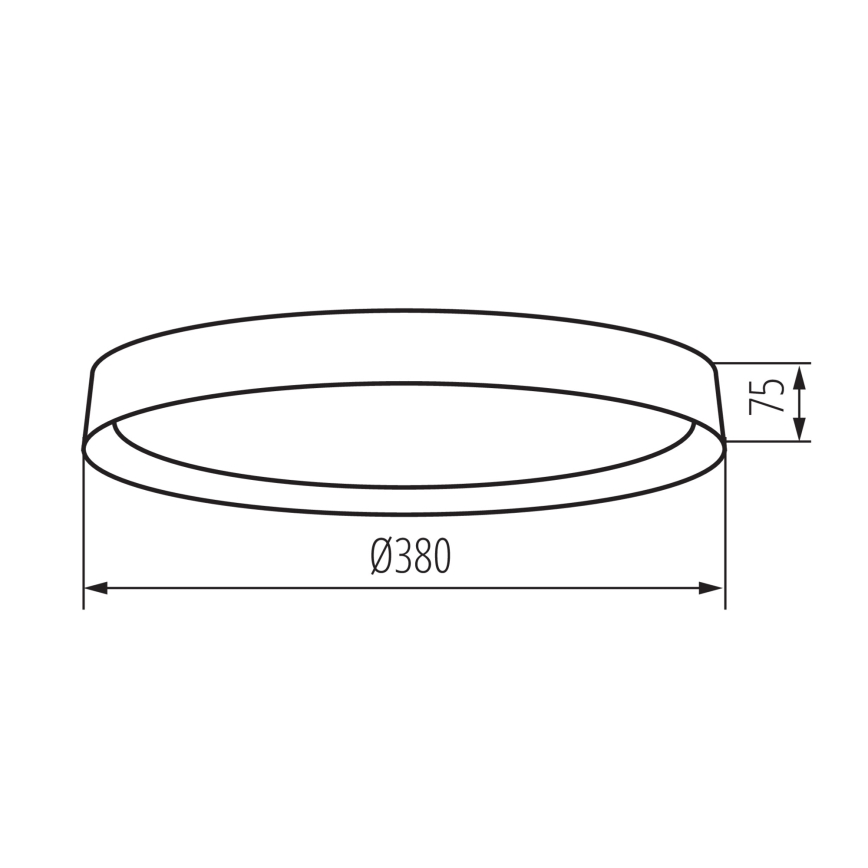 LED Ceiling light SOLN LED/17,5W/230V d. 38 cm white/gold