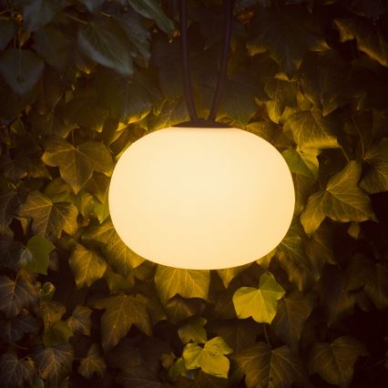 LED Dimmable outdoor rechargeable pendant light STONO LED/1W/3000 mAh IP54