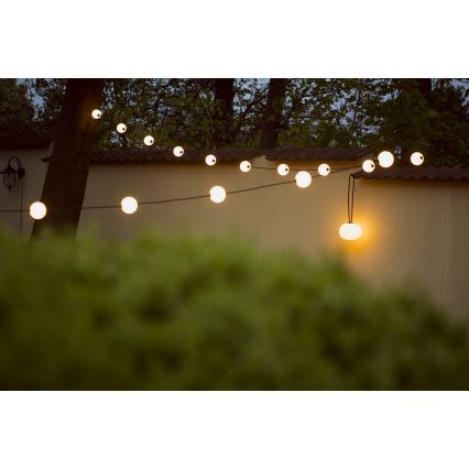 LED Dimmable outdoor rechargeable pendant light STONO LED/1W/3000 mAh IP54