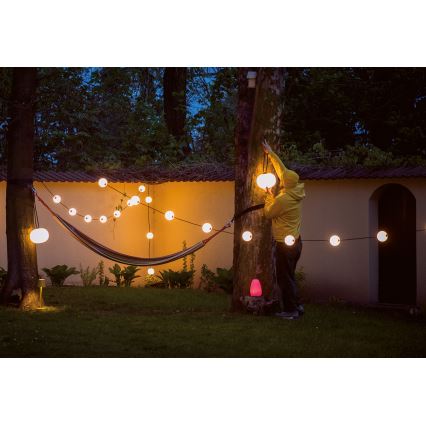 LED Dimmable outdoor rechargeable pendant light STONO LED/1W/3000 mAh IP54