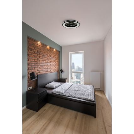 LED Dimmable ceiling light with a fan PLAVE LED/48W/230V 3000/4000/6500K + remote control