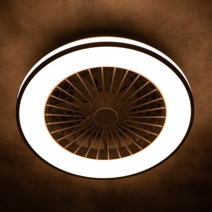 LED Dimmable ceiling light with a fan PLAVE LED/48W/230V 3000/4000/6500K + remote control