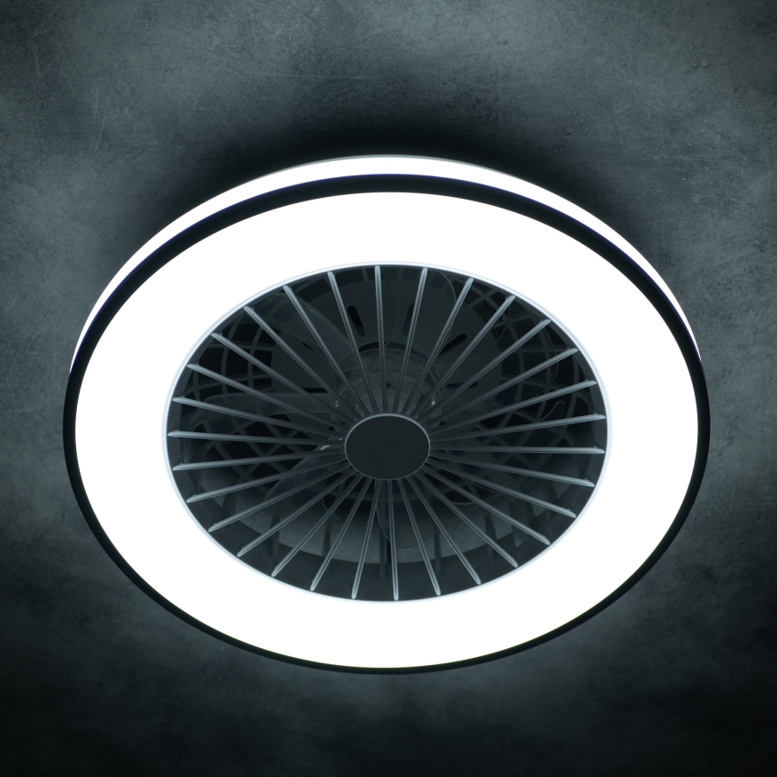 LED Dimmable ceiling light with a fan PLAVE LED/48W/230V 3000/4000/6500K + remote control