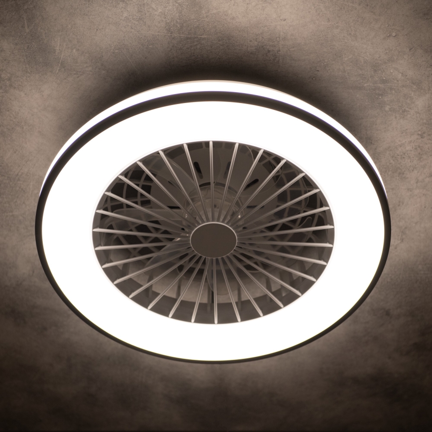 LED Dimmable ceiling light with a fan PLAVE LED/48W/230V 3000/4000/6500K + remote control