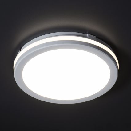 LED Outdoor ceiling light BENO E LED/12W/230V 3000/4000/6500K d. 20 cm IP65 white