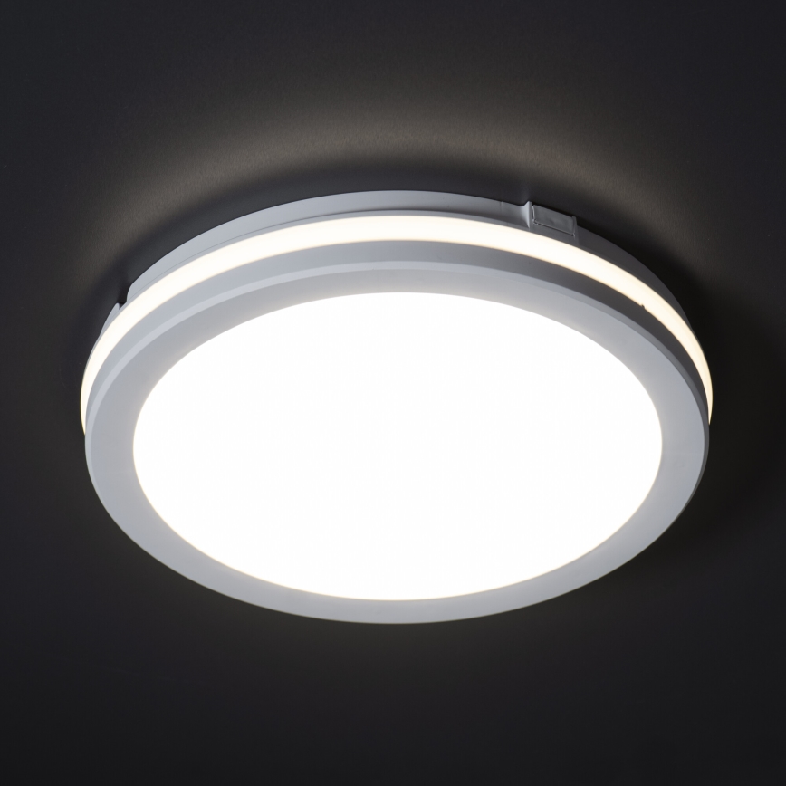 LED Outdoor ceiling light BENO ECO LED/20W/230V 3000/4000/6500K d. 20 cm IP65 white