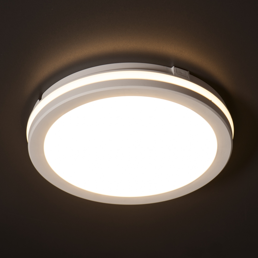 LED Outdoor ceiling light BENO ECO LED/20W/230V 3000/4000/6500K d. 20 cm IP65 white