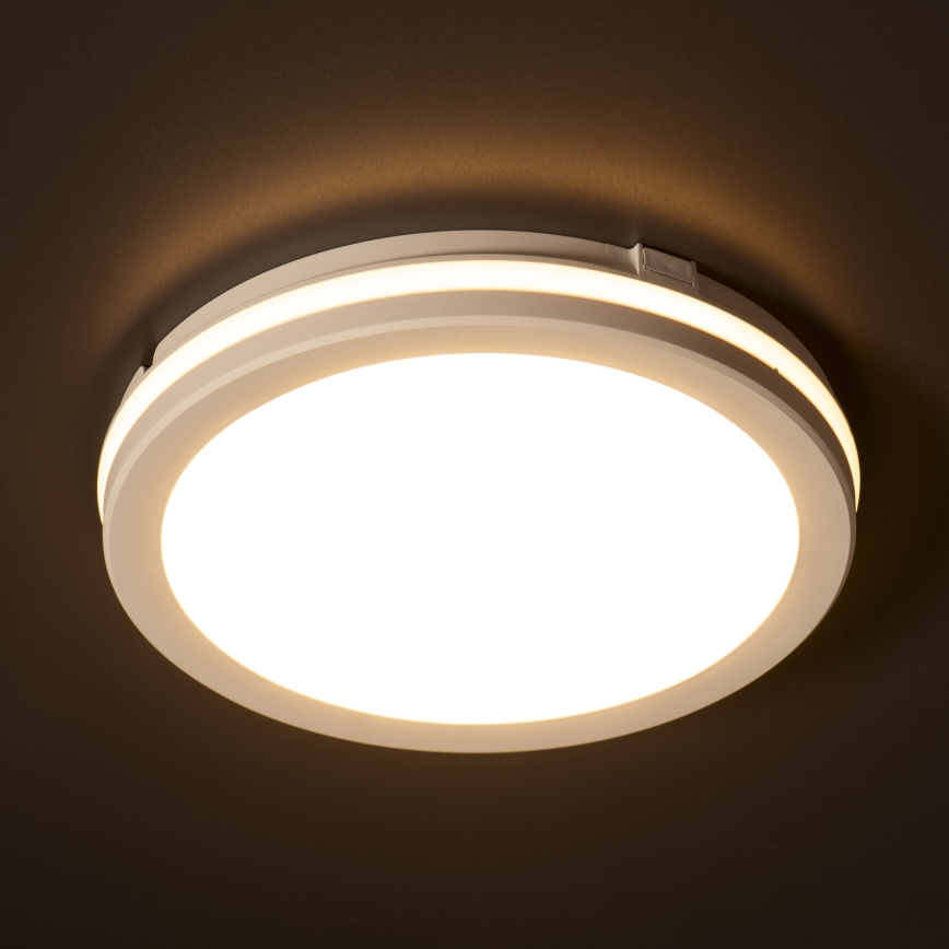 LED Outdoor ceiling light BENO ECO LED/20W/230V 3000/4000/6500K d. 20 cm IP65 white