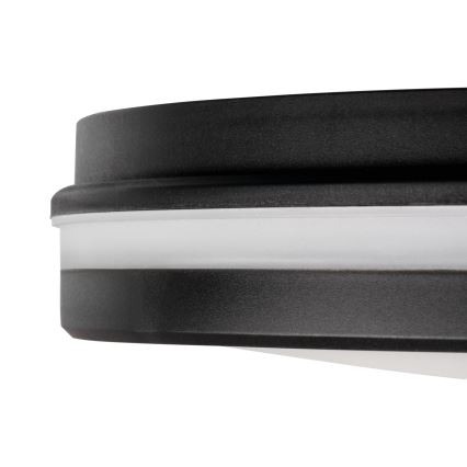 LED Outdoor ceiling light BENO E LED/20W/230V 3000/4000/6500K d. 20 cm IP65 black