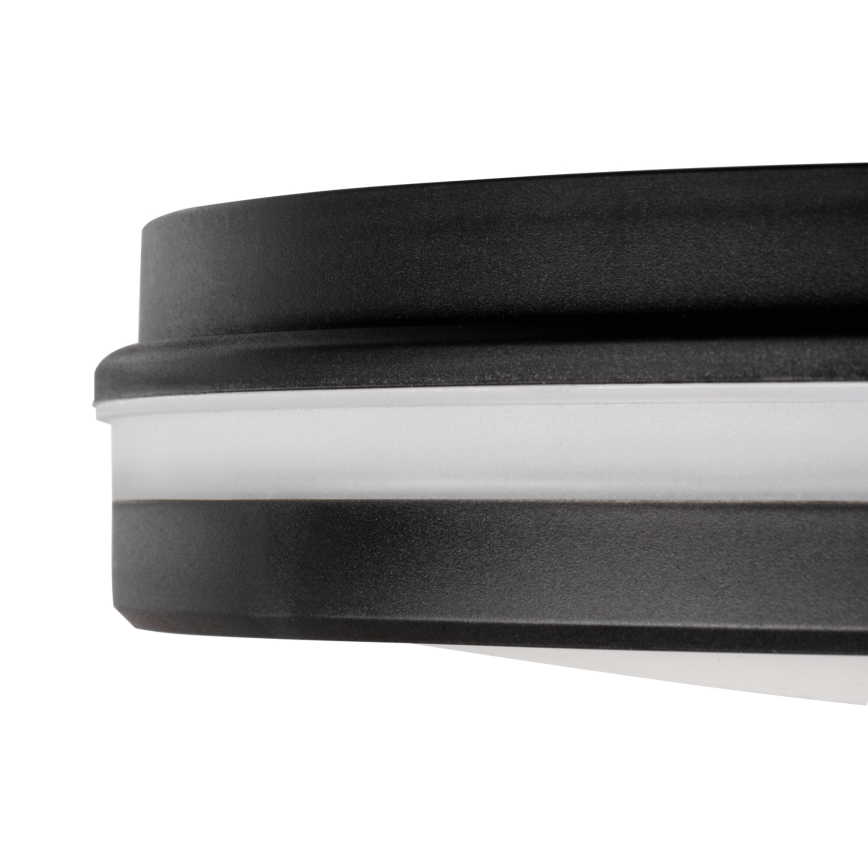 LED Outdoor ceiling light BENO E LED/20W/230V 3000/4000/6500K d. 20 cm IP65 black