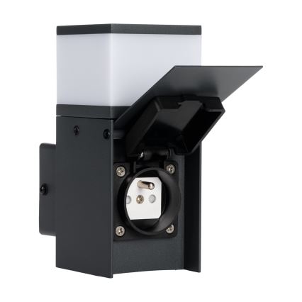 Outdoor wall light with a socket DASTEN 1xG9/11W/230V IP44 black