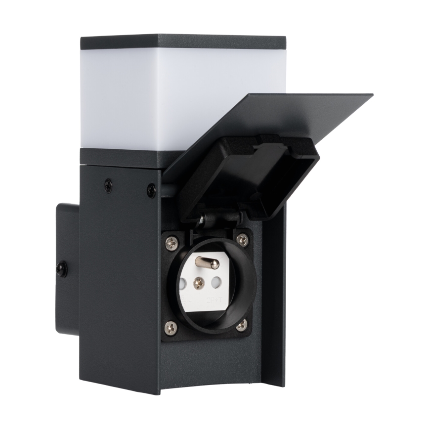 Outdoor wall light with a socket DASTEN 1xG9/11W/230V IP44 black